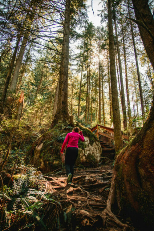 Woman hiking