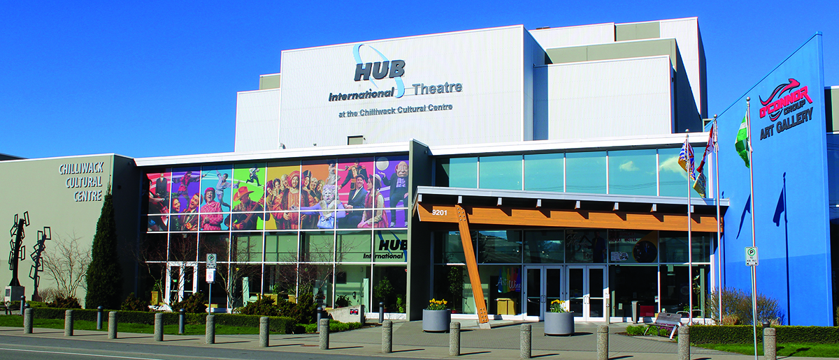 The outside of the Chilliwack Cultural Centre