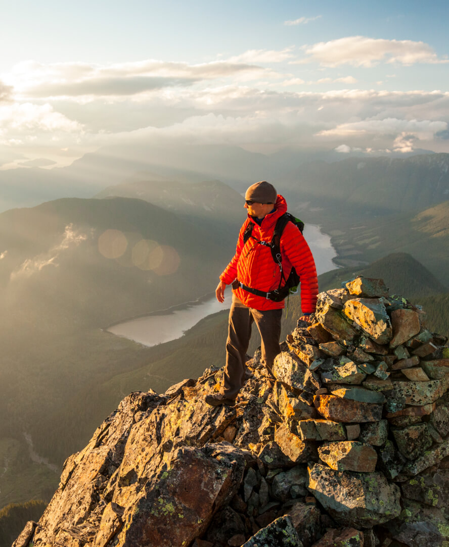 Chilliwack Man Walks On Rocky Cliff