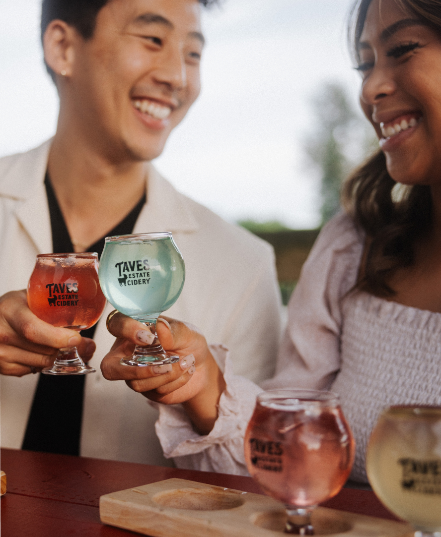 Friends Sharing Fraser Valley Cider Flight