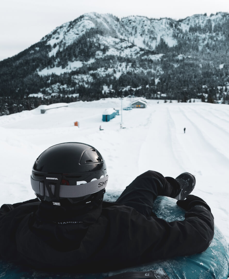Harrison Person Snow Tubing At Sasquatch Mountain