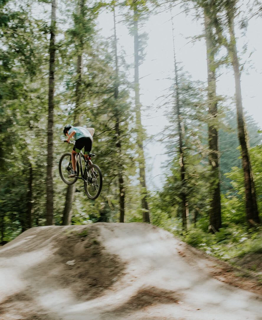 Hope Mountain Biker Makes A Jump