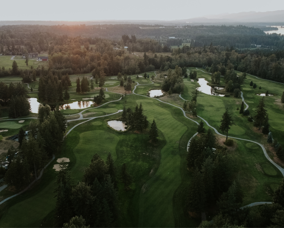 Langley Aerial View of a Golf Course