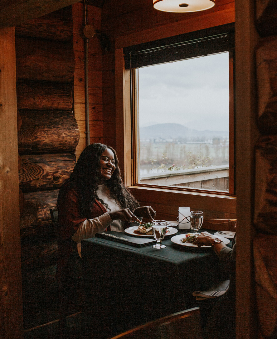 Mission Woman Enjoys Meal At Blackberry Kitchen