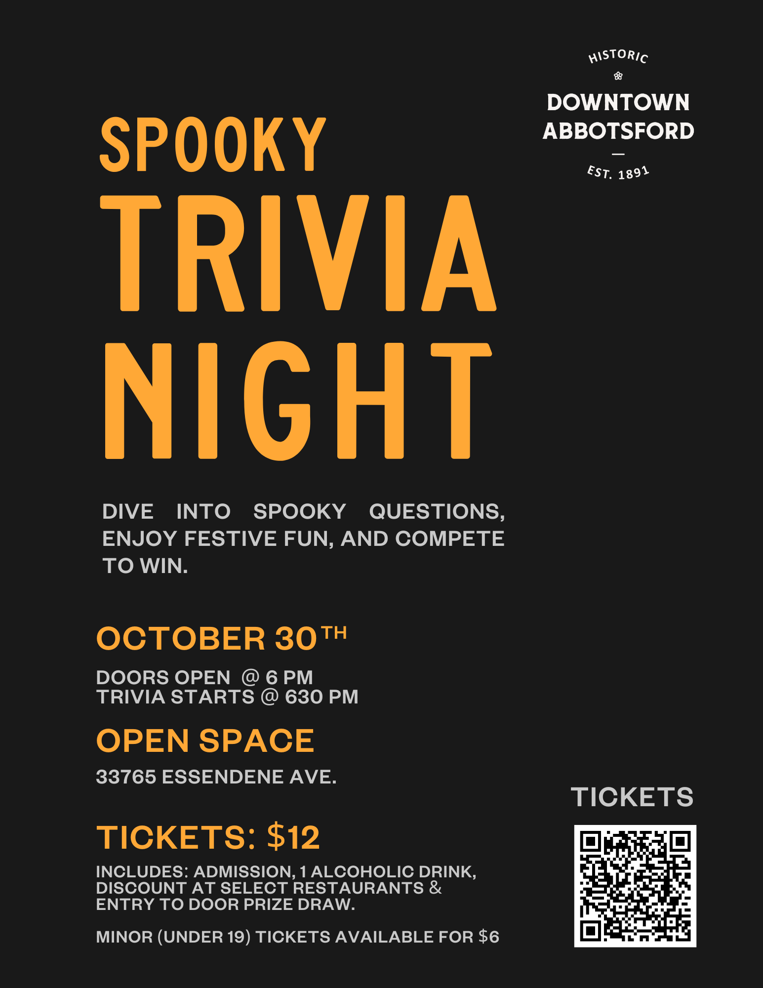 Poster for spooky-trivia-night