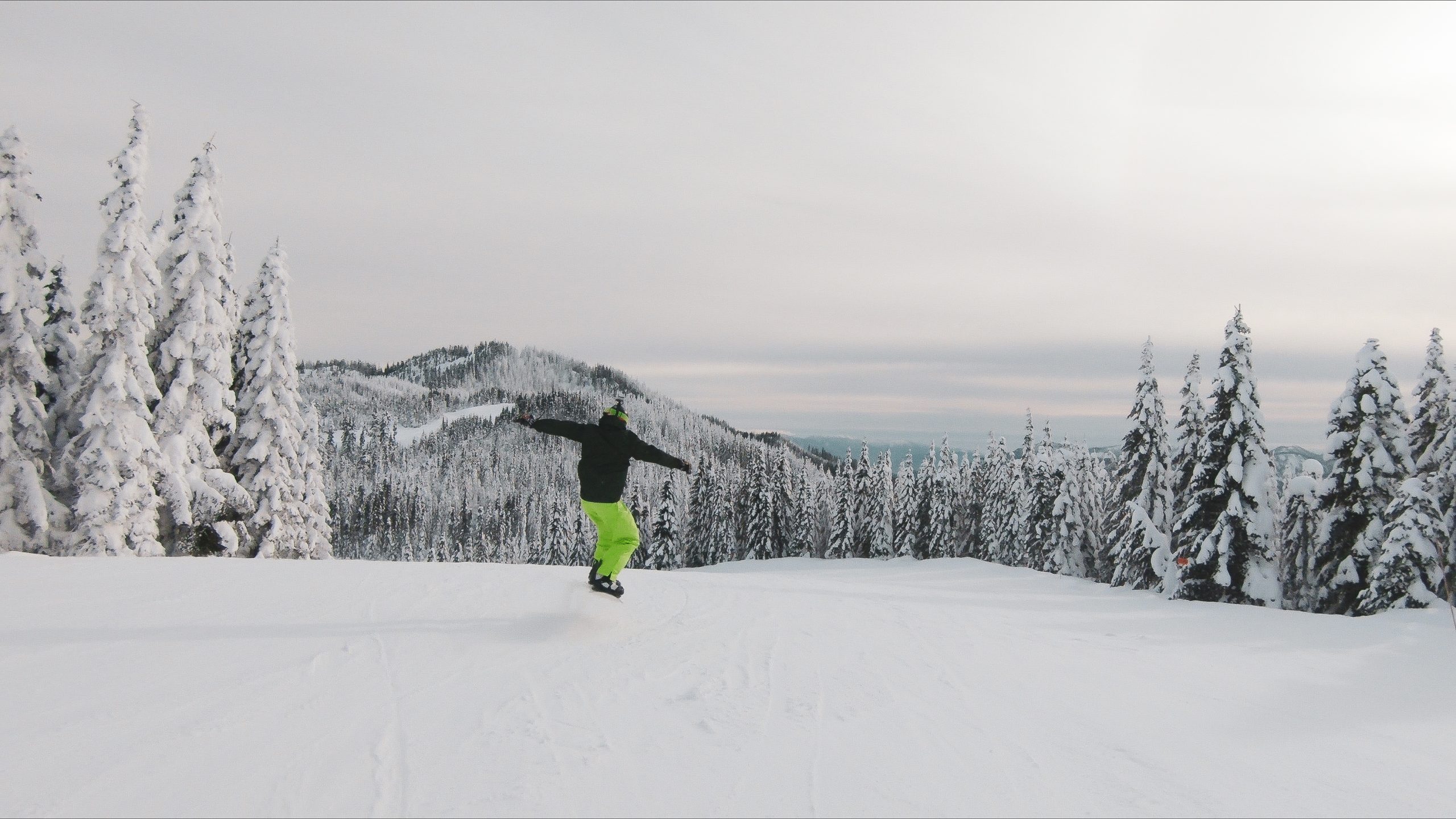 Person snowboarding