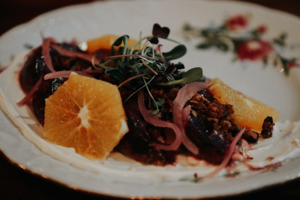 a plate of food
