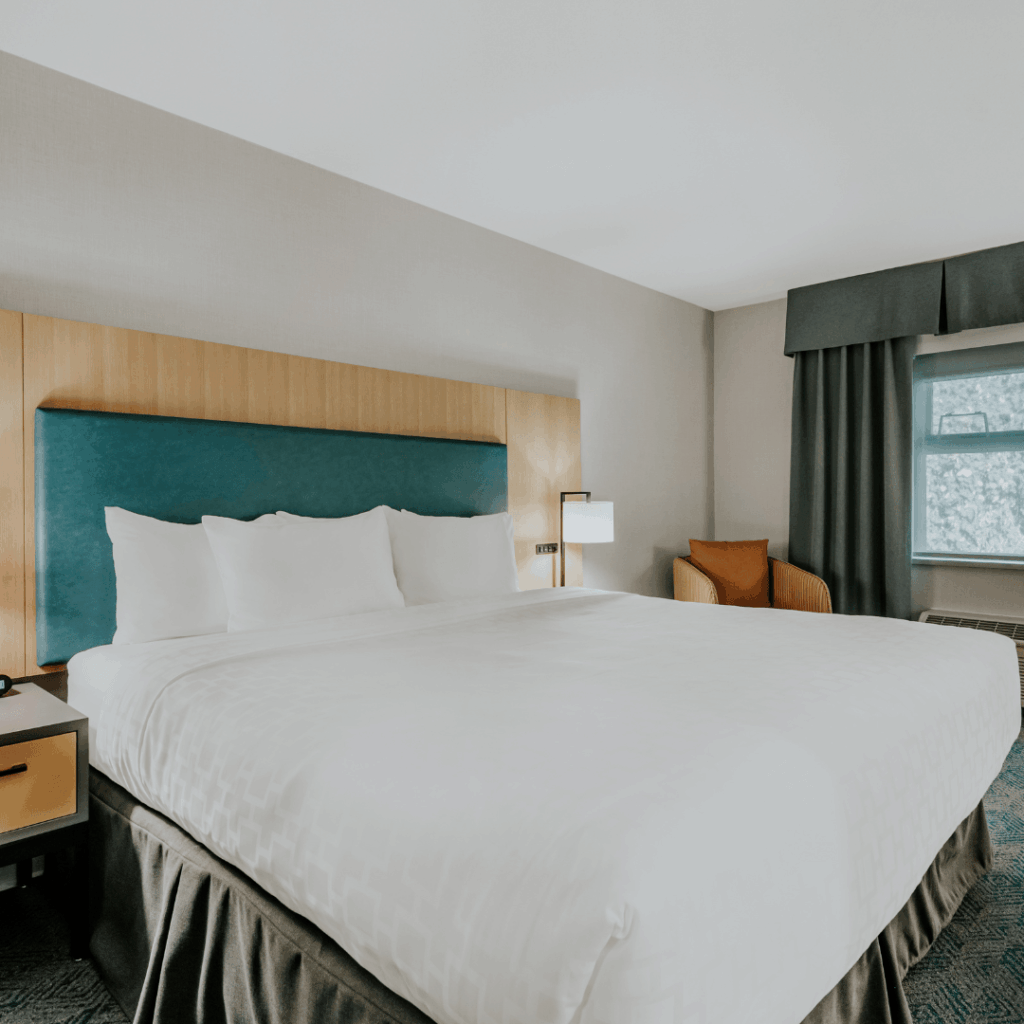 inside a hotel room