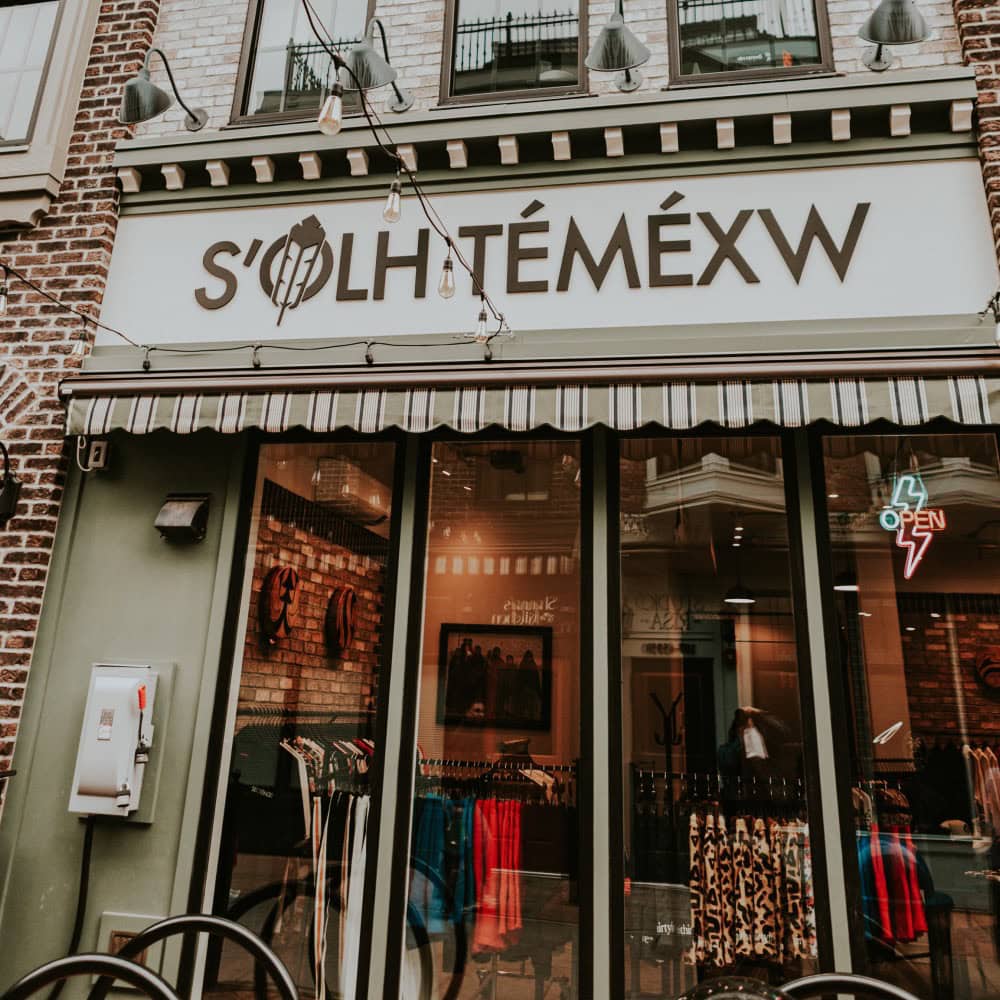 A storefront of an indigenous clothing store