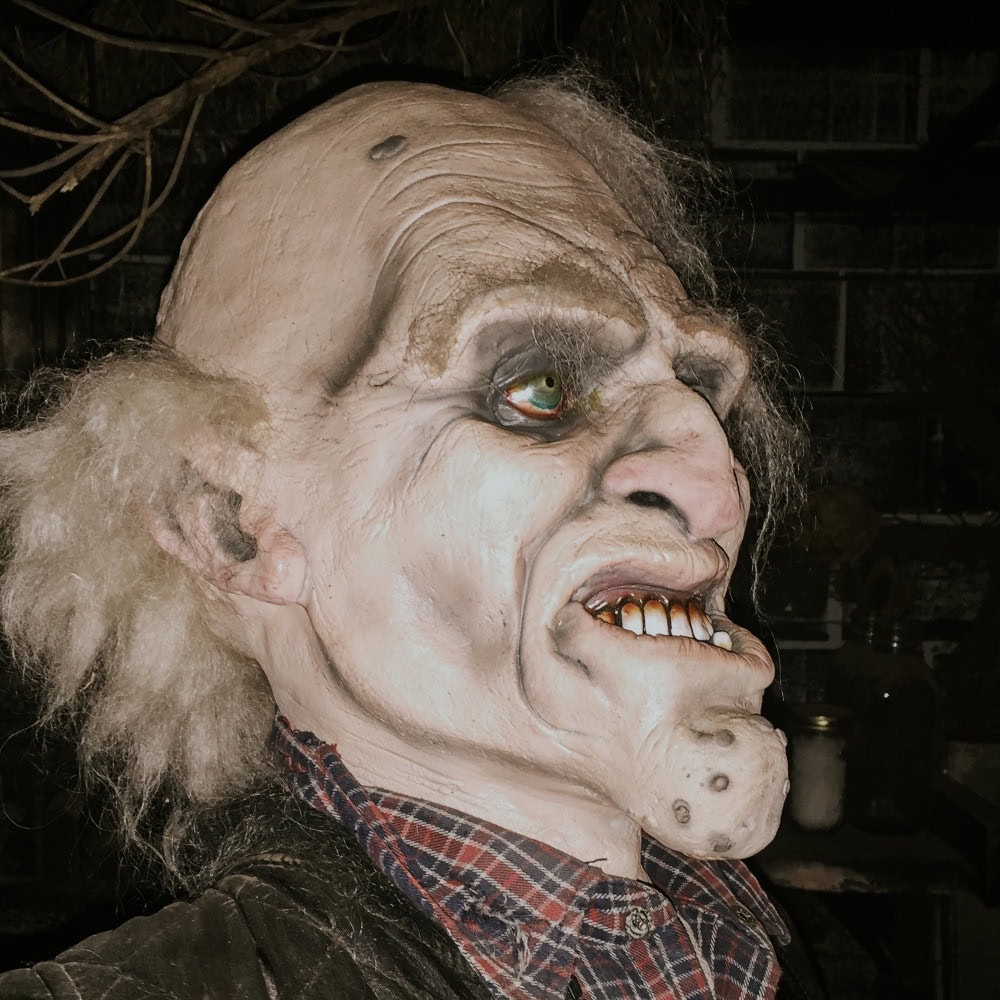 Spooky halloween propt head