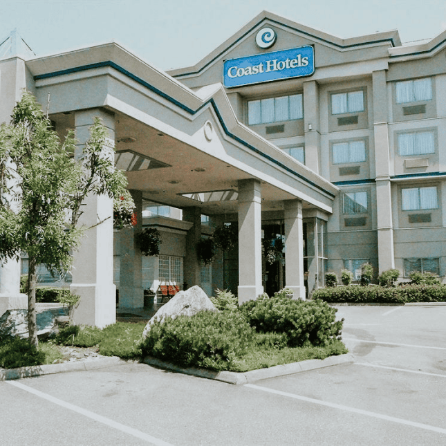 Front view of the Coast Hotel