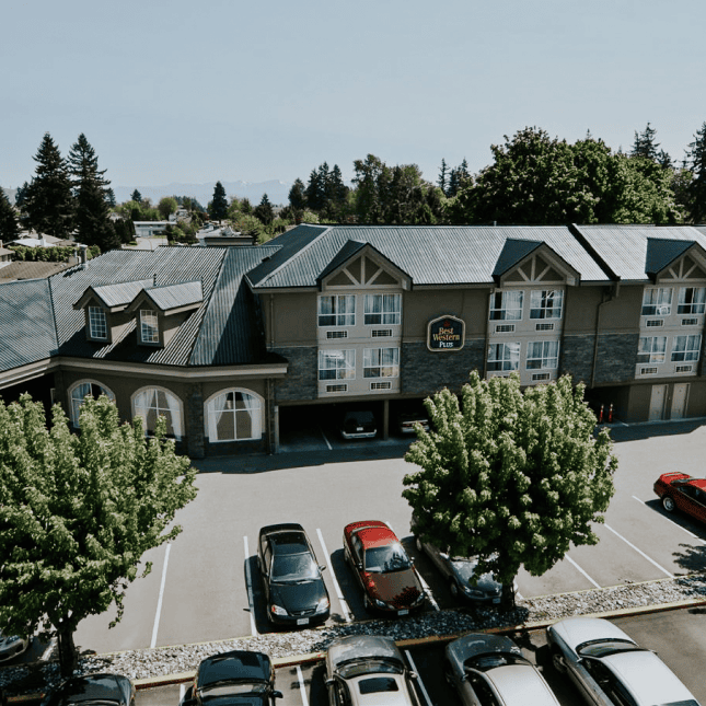 Overhead view of The Best Western