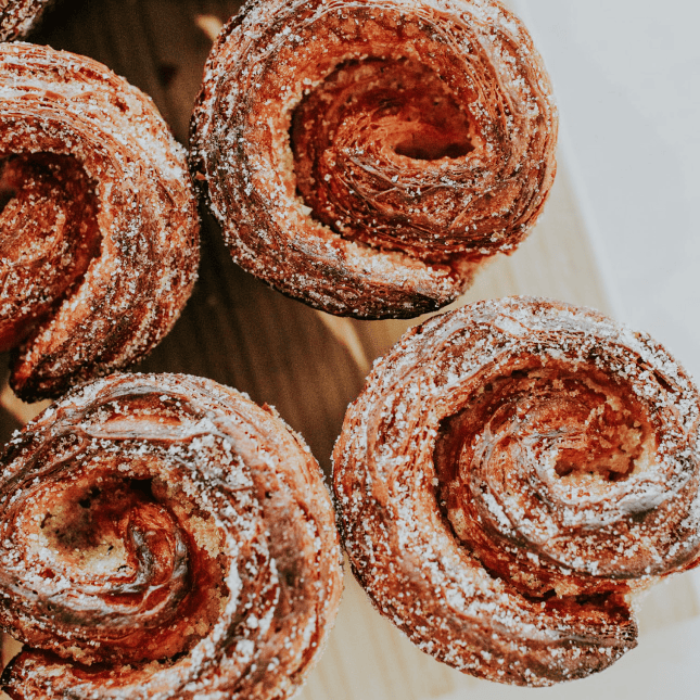 Picture of bread from above 