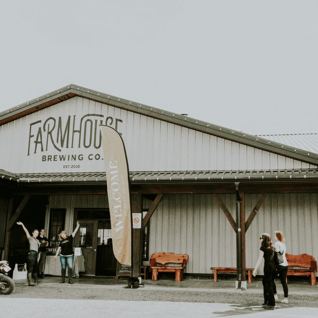 The outside of Farmhouse Brewing 