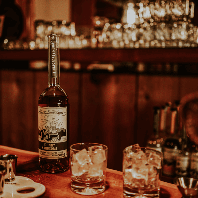 Table full of liquor 