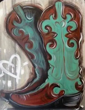 Cowboy Boot Paint Event